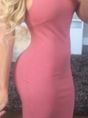 chic One-Shoulder Bodycon Dress in Dusty Rose